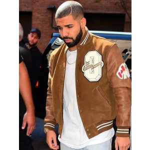 Drake Suede Leather Varsity Jacket