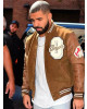 Drake Suede Leather Varsity Jacket Drake Suede Leather Varsity Jacket