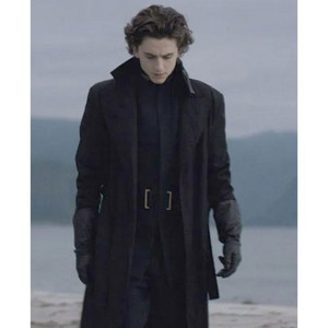 Dune Timothee Chalamet Black Trench Coat