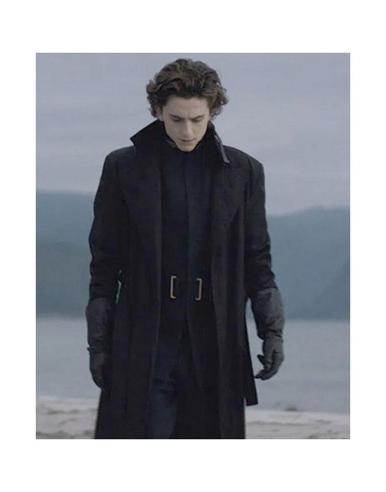 Dune Timothee Chalamet Black Trench Coat