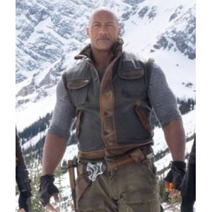 Dwayne Johnson Jumanji 2 Leather Vest