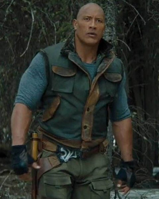 Dwayne Johnson Jumanji 2 Leather Vest Dwayne Johnson Jumanji 2 Leather Vest