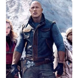 Dwayne Johnson Jumanji 2 Leather Vest