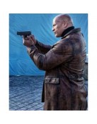 Dwayne Johnson Red Notice Distressed Leather Coat