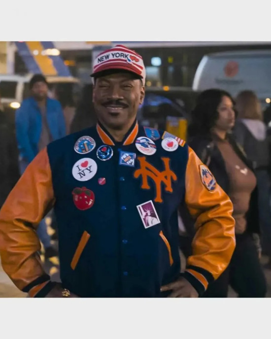 Eddie Murphy Coming 2 America Akeem Letterman Jacket Eddie Murphy Coming 2 America Akeem Letterman Jacket