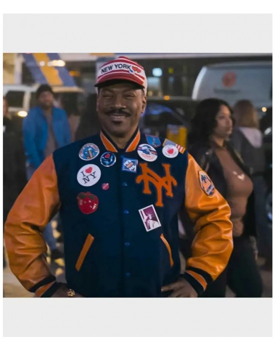 Eddie Murphy Coming 2 America Akeem Letterman Jacket