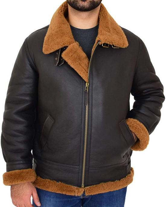 Edwardo Ginger Brown B3 Bomber Jacket with Hood Edwardo Ginger Brown B3 Bomber Jacket with Hood