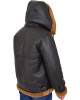 Edwardo Ginger Brown B3 Bomber Jacket with Hood Edwardo Ginger Brown B3 Bomber Jacket with Hood