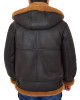 Edwardo Ginger Brown B3 Bomber Jacket with Hood Edwardo Ginger Brown B3 Bomber Jacket with Hood