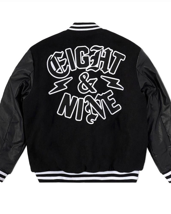 Eight & Nine No Worries Letterman Jacket Eight & Nine No Worries Letterman Jacket
