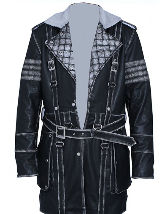 Elder Maxson Black Leather Coat