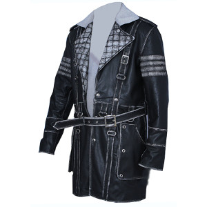 Elder Maxson Black Leather Coat