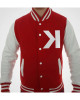Electro Kavinsky Red and White Wool Jacket Electro Kavinsky Red and White Wool Jacket