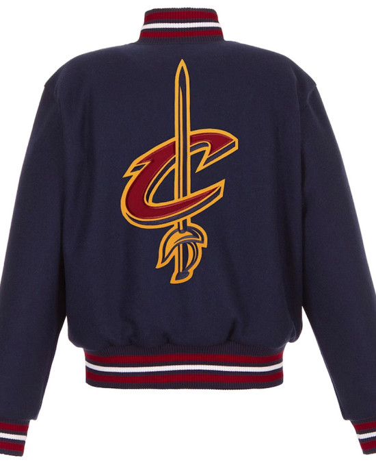 Embroidered Cleveland Cavaliers Wool Navy Varsity Jacket Embroidered Cleveland Cavaliers Wool Navy Varsity Jacket