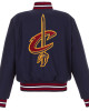 Embroidered Cleveland Cavaliers Wool Navy Varsity Jacket Embroidered Cleveland Cavaliers Wool Navy Varsity Jacket