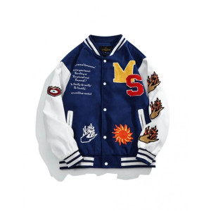 Embroidered Varsity Jacket