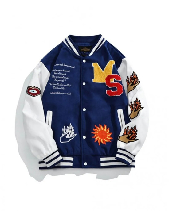 Embroidered Varsity Jacket Embroidered Varsity Jacket