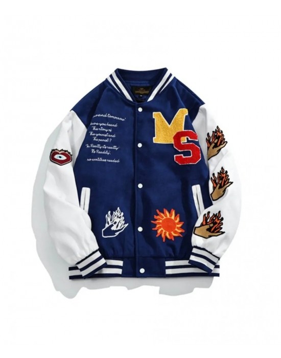 Embroidered Varsity Jacket
