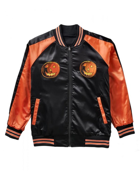 Embroidered You Can’t Kill The Bogeyman Halloween Satin Jacket