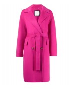 Emily in Paris Lily Collins Pink Wool Belted Coat