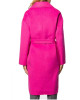 Emily in Paris Lily Collins Pink Wool Belted Coat Emily in Paris Lily Collins Pink Wool Belted Coat