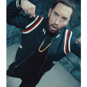 Eminem Godzilla Black Bomber Jacket