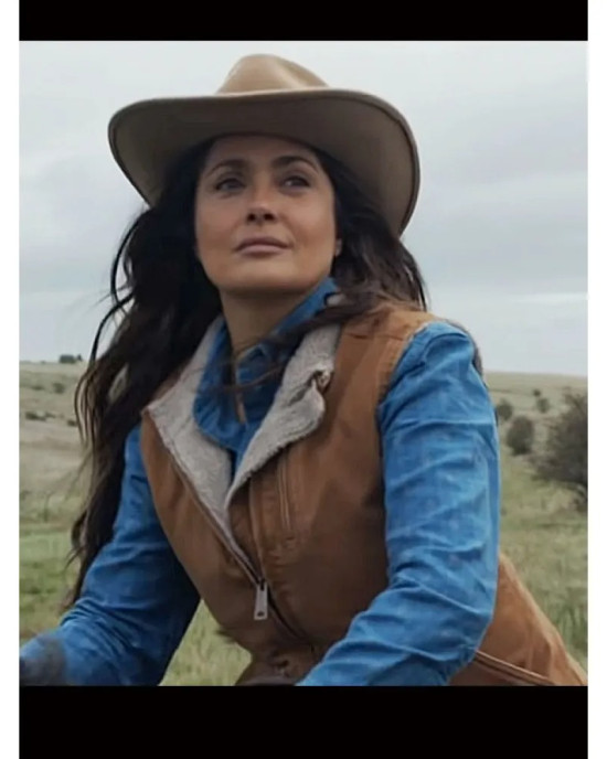 Eternals 2021 Salma Hayek Ajak Vest Eternals 2021 Salma Hayek Ajak Vest