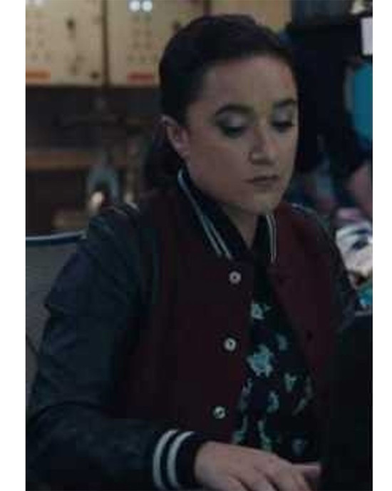 FBI Keisha Castle-Hughes Maroon and Black Varsity Jacket FBI Keisha Castle-Hughes Maroon and Black Varsity Jacket