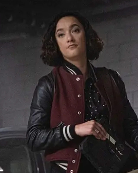 FBI Keisha Castle-Hughes Maroon and Black Varsity Jacket FBI Keisha Castle-Hughes Maroon and Black Varsity Jacket