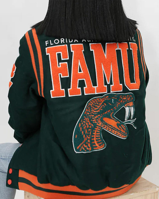 Florida A&M University Green Varsity Jacket Florida A&M University Green Varsity Jacket