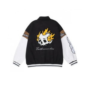 Faith and Lies Varsity Jacket