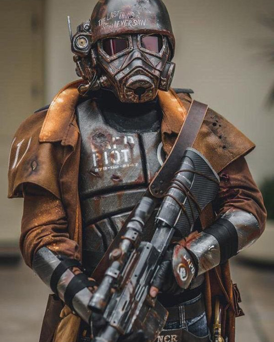 Fallout New Vegas NCR Veteran Ranger Duster Leather Coat