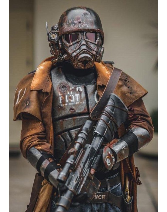 Fallout New Vegas NCR Veteran Ranger Duster Leather Coat