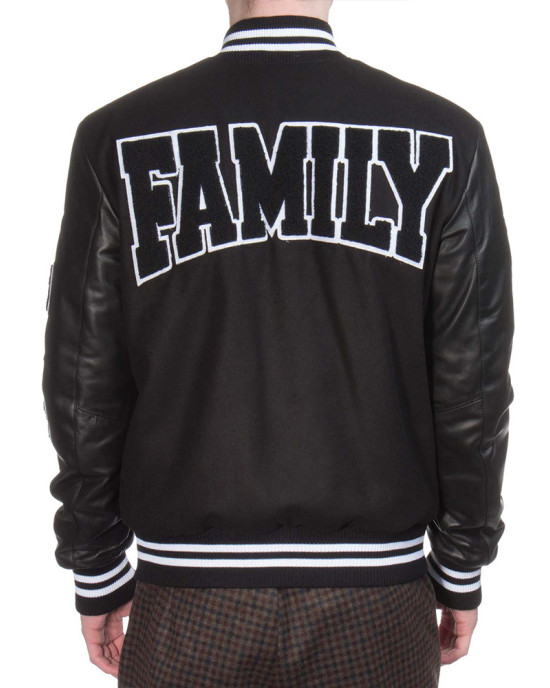 Family First Black Varsity Jacket Family First Black Varsity Jacket