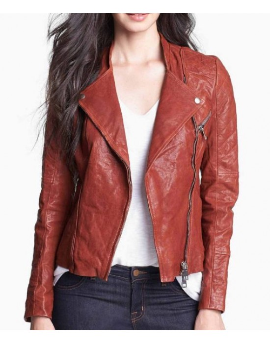 Fifty Shades of Grey Dakota Johnson Brown Leather Jacket