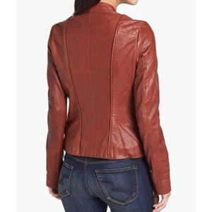Fifty Shades of Grey Dakota Johnson Brown Leather Jacket