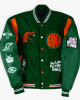 Florida A&M University Motto Green Varsity Jacket Florida A&M University Motto Green Varsity Jacket