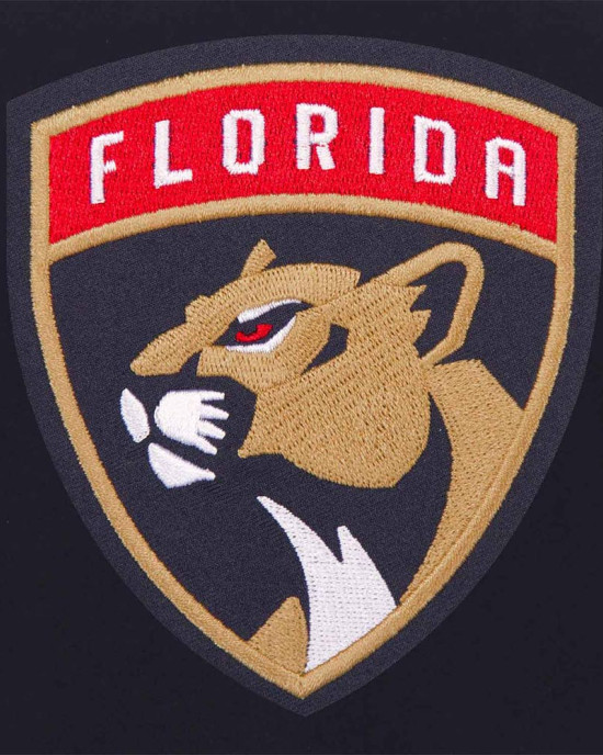 Florida Panthers Varsity Navy and White Jacket Florida Panthers Varsity Navy and White Jacket