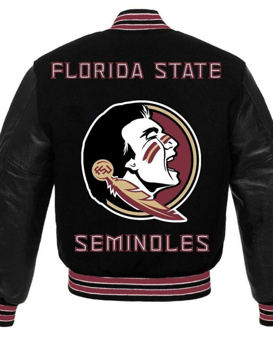 Florida State Seminoles Varsity Black Jacket Florida State Seminoles Varsity Black Jacket