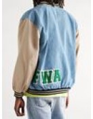 Friends With Animals Denim Varsity Jacket