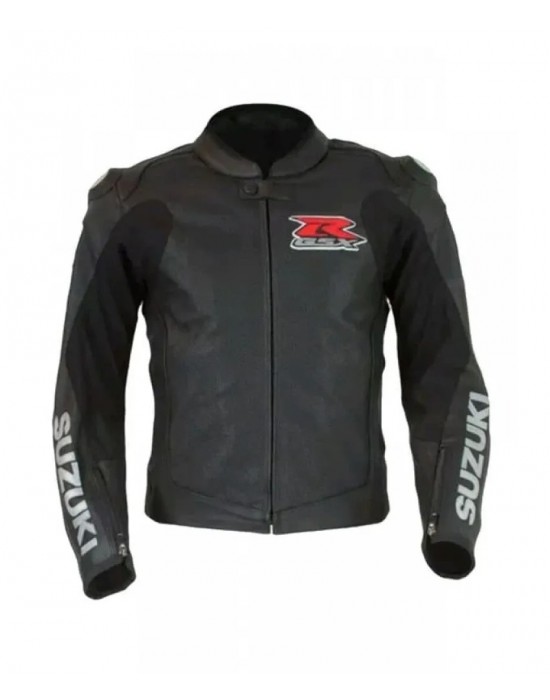 GSX-R Black Leather Jacket