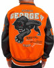 George V Panther Red Wool Varsity Jacket George V Panther Red Wool Varsity Jacket
