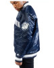 Georgetown Blue Bomber Varsity Satin Jacket Georgetown Blue Bomber Varsity Satin Jacket