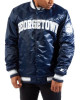 Georgetown Blue Bomber Varsity Satin Jacket Georgetown Blue Bomber Varsity Satin Jacket