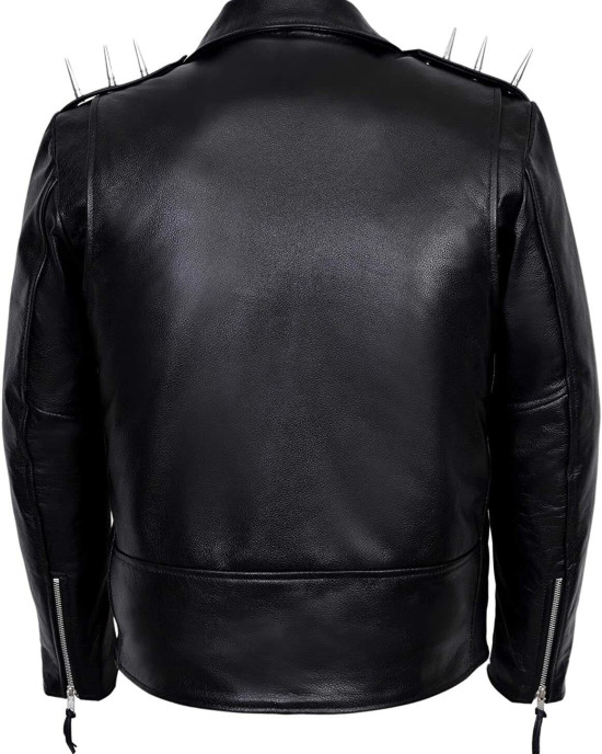 Ghost Rider Men's Black Metal Spikes Jacket Ghost Rider Men's Black Metal Spikes Jacket