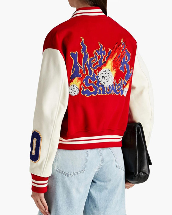 Gigi Hadid Meteor Shower Varsity Jacket Gigi Hadid Meteor Shower Varsity Jacket