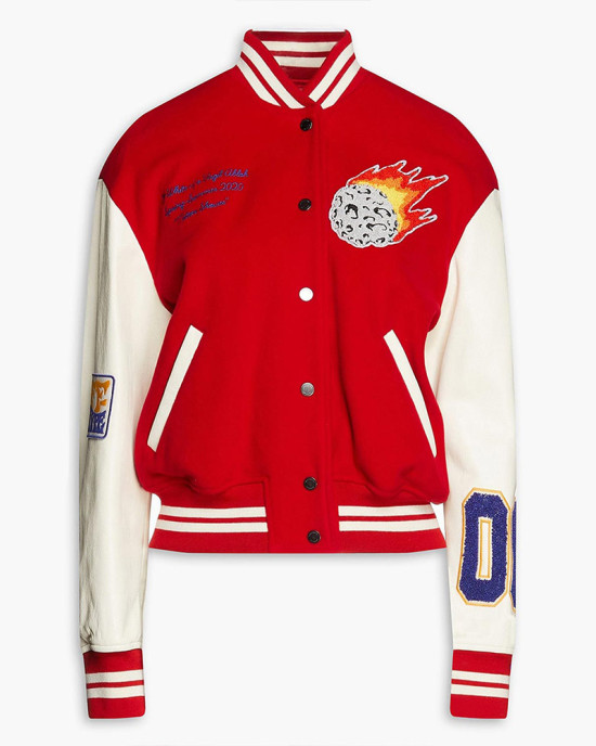 Gigi Hadid Meteor Shower Varsity Jacket Gigi Hadid Meteor Shower Varsity Jacket