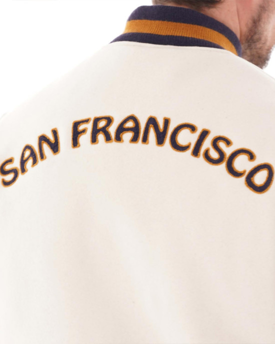 Golden Bear Patch Varsity Jacket Golden Bear Patch Varsity Jacket