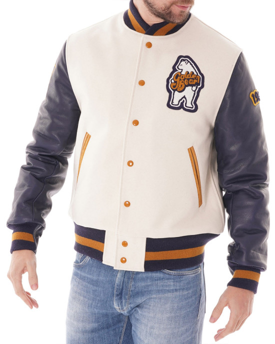 Golden Bear Patch Varsity Jacket Golden Bear Patch Varsity Jacket