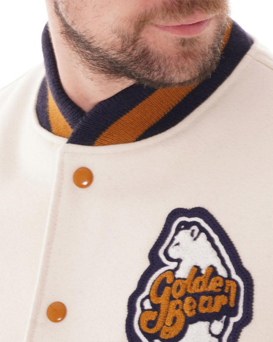 Golden Bear Patch Varsity Jacket Golden Bear Patch Varsity Jacket